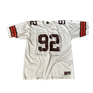 Vintage 90s Nike NFL Jersey Courtney Brown #92 Cleveland Browns XL Football